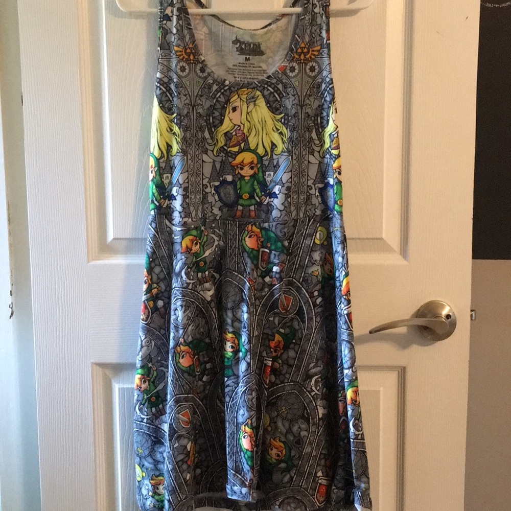 Zelda stained glass skater dress
